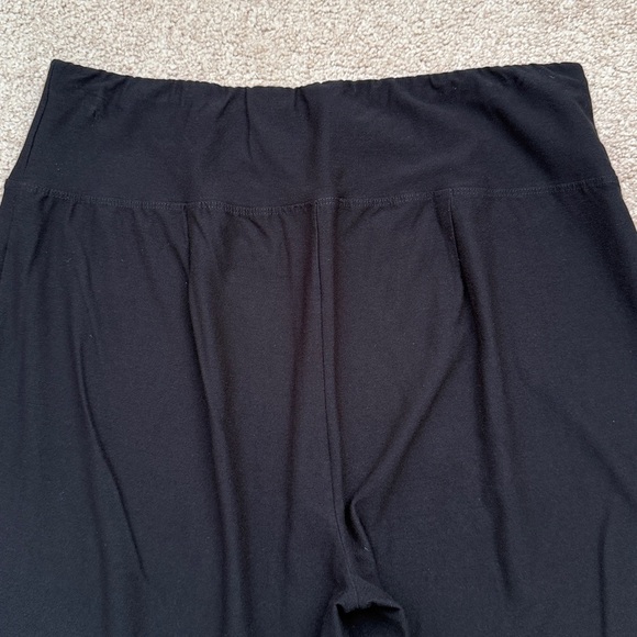 Eileen Fisher High Rise Washable Crepe Ankle Length Black Pants Size Large - Picture 5 of 8